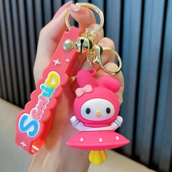 Other - #K505 Sanrio 3D PVC Keychain, Backpack Clip Charm - Hello Kitty - My Melody